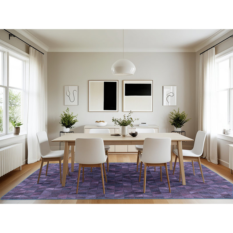 Geometric Indoor Rug, Rectangle 7' x 10'