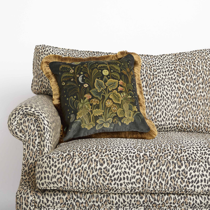Moon Garden Square Throw Pillow Cover & Insert