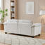 Canapé 2 places rembourré avec coussin-1557132050