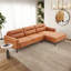 Canapé modulaire en cuir synthétique Ella Ella-137505339