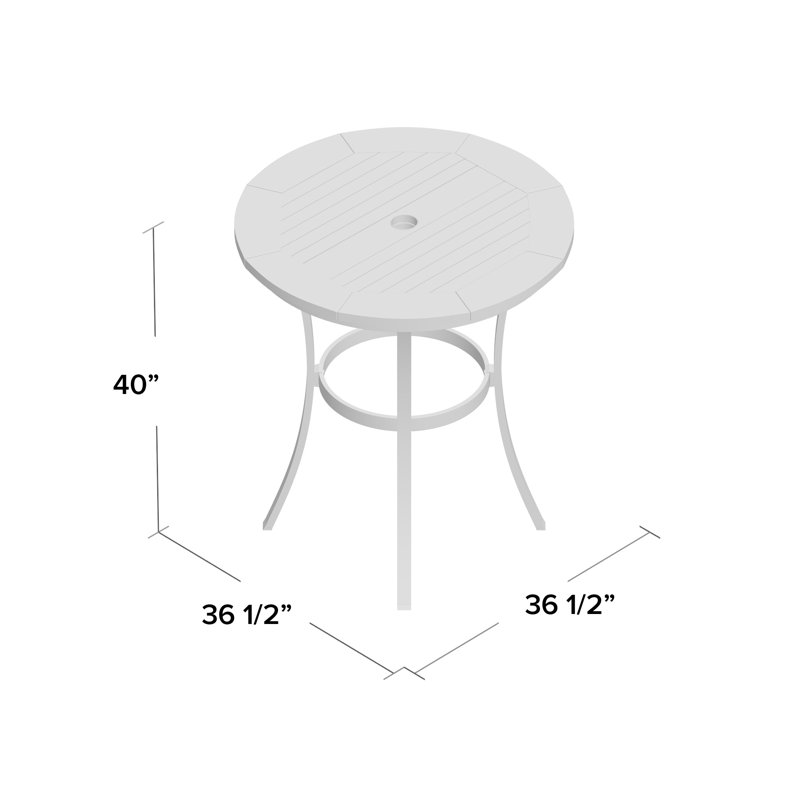 Travira Bar Table, Tekwood Natural