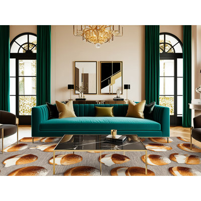  Washable Profiteroles Desserts Area Rug