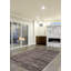 Tapis noir en laine noué à la main de conception unique 6 pi 11 po x 10 pi 7 po Lyke