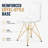 Northfleet Acrylic Dining Chair – Modern Eiffel Base Ghost Chair Accent Seating in Single, Set of 2, or Set of 4 – Gold or Chrome Legs for Banquet, Wedding, Office & Living Room Use-1860914923-1860914933-1819211776