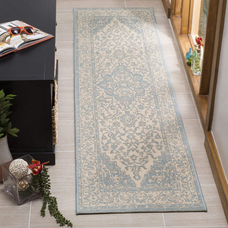 Donivin Performance Oriental Indoor/Outdoor Area Rug, Runner 2' x 8'