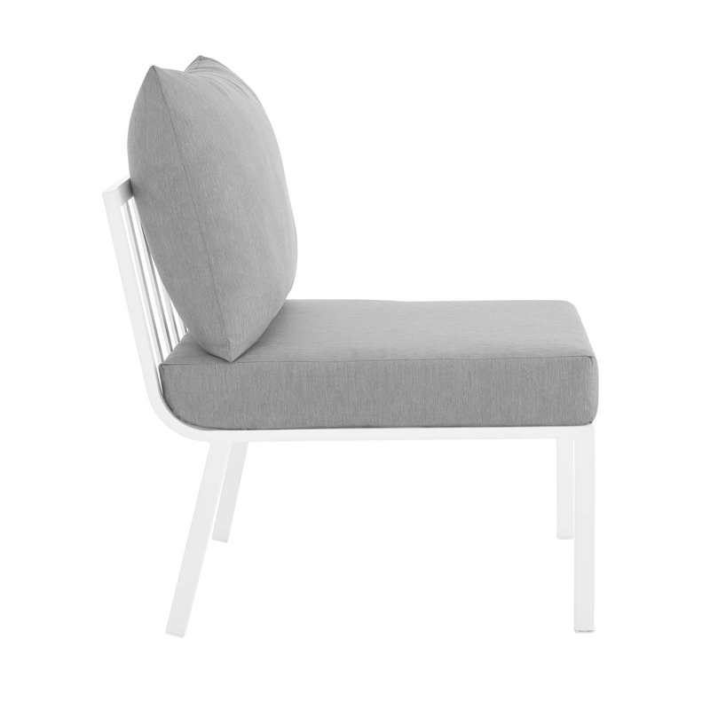 Ensemble de conversation modulaire 3 pièces Riverside, Blanc gris, gris