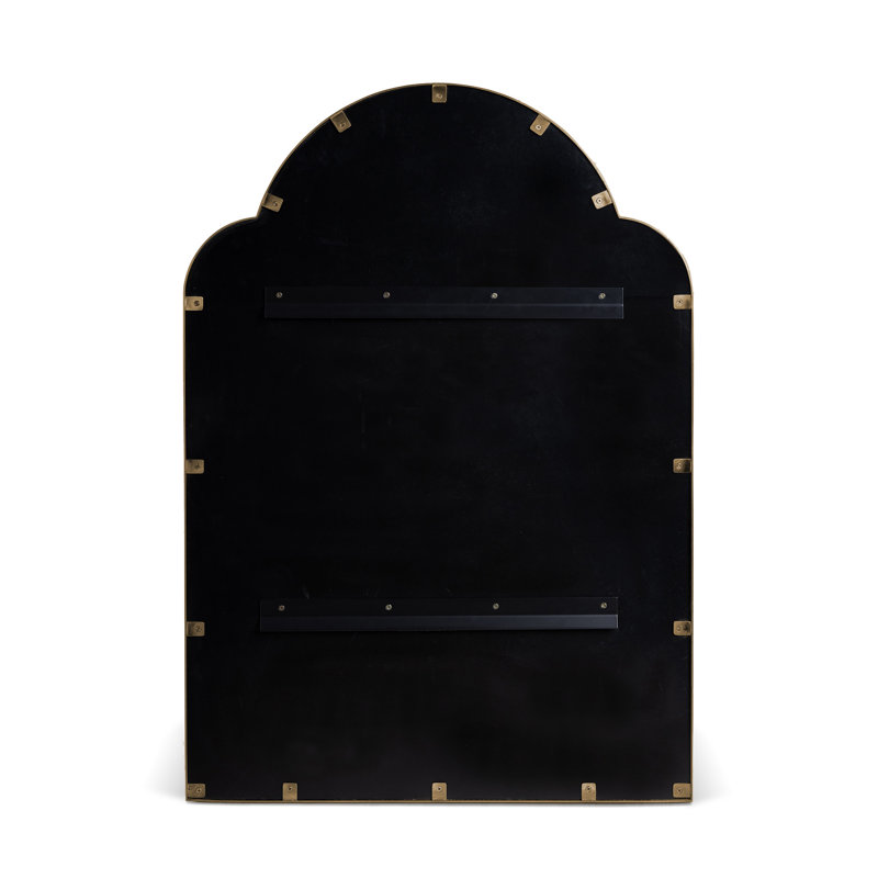 Island Manor Accent Wall Mirror, Brass