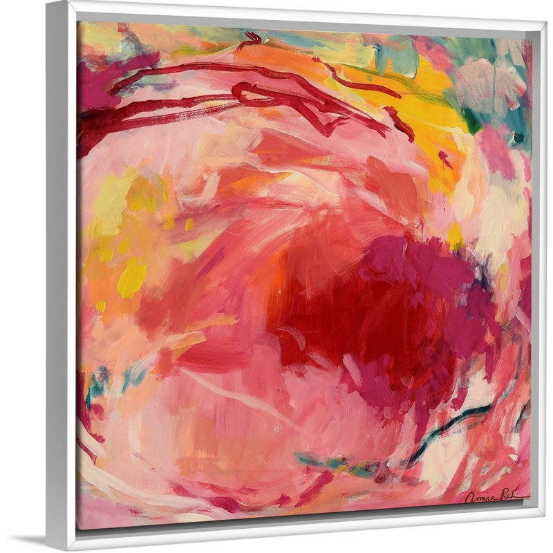 Reproduction d’art sur toile, "Winter berries" par Amira Rahim, Toile blanche encadrée, H 38 po x l 38 po x P 1,75 po