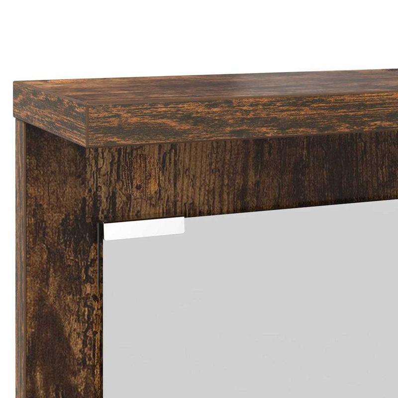 Wall-Mounted Coat Rack 84 X 10 X 80 Cm Engineered Wood, Smoked Oak
