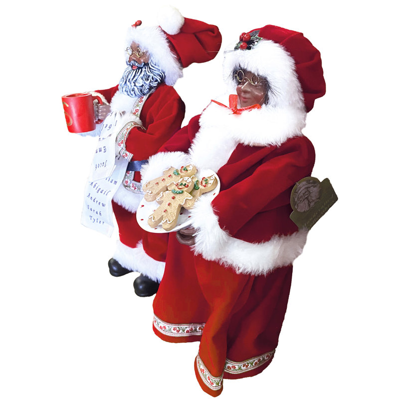 12" Black Mr. & Mrs. Claus