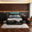 Bed Frame with 8 Storage Drawers, LED Headboard with Charging Station, Metal Platform Bed Frame, No Box Spring Needed, Noise-Free, Stable and Solid, BLACK-2029645843-2025908275