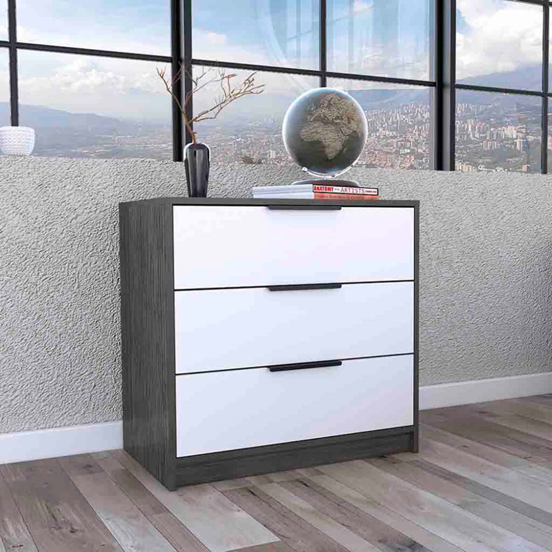 Commode 3 tiroirs Anayelly, Multicolor