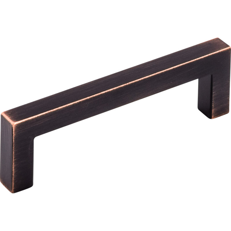 Square Bar pull, Tuscan Bronze, 3 3/4" Center to Center