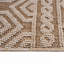 Tapis intérieur / extérieur 4 x 6 moka / géométrique-1923697403