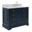 Ensemble de meuble-lavabo simple 43 po avec plateau Abita-93359308