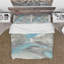 Watercolor Minimal Blue Tones II - Ensemble de housse de couette moderne Mid-Century - Microfibre de polyester-38759129