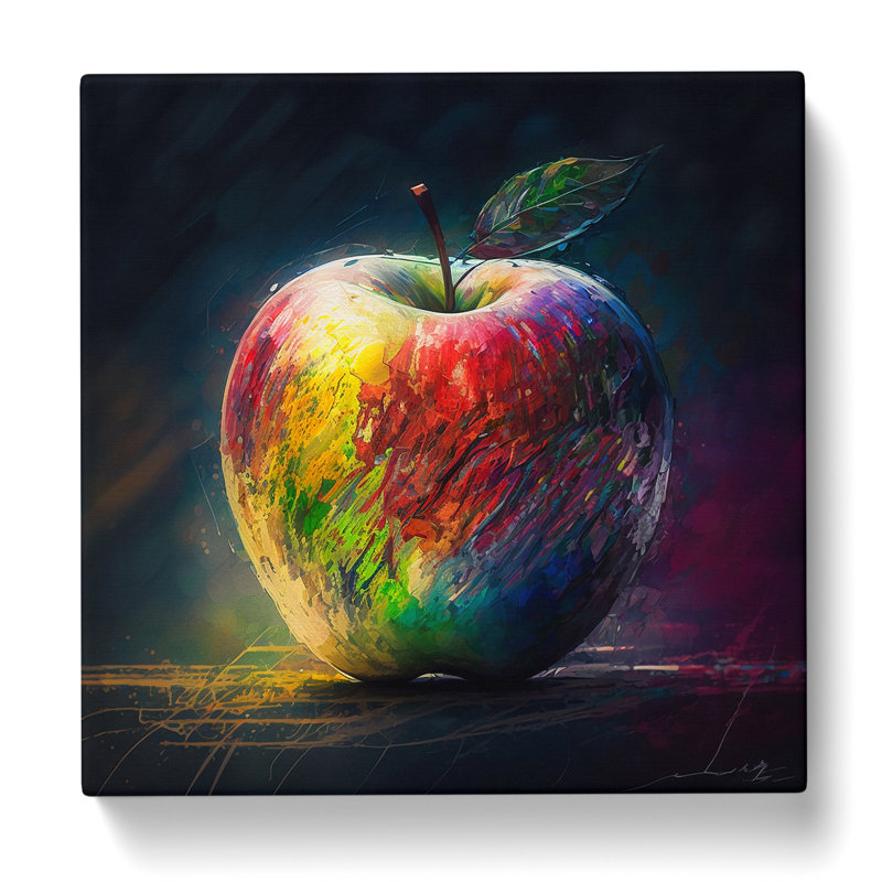 Apple Post-Impressionism - No Frame Print, 35cm H x 35cm W x 3cm D