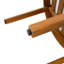 Chaises de salle à manger d'extérieur en bois d'acacia rustique avec coussins hydrofuges Rivara-1743291389