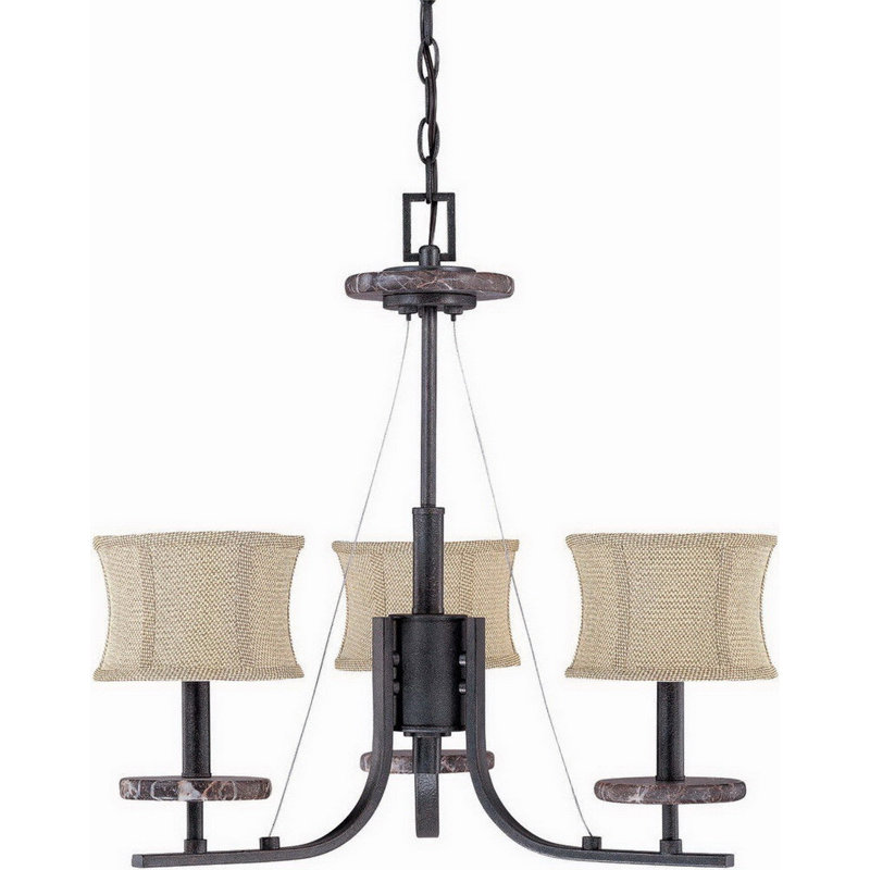 Lustre classique/traditionnel ombré 3 lumières Mcculley