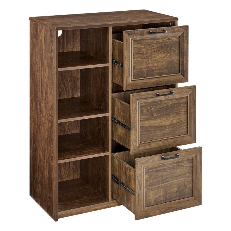 Hitchin 31.5'' Wide 3 -Drawer File Cabinet, Walnut