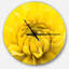 Horloge murale jaune fleur de chrysanthème jaune-34140977