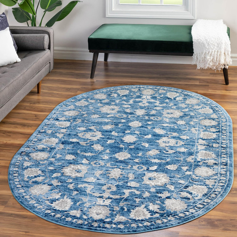 Myatt Oriental Indoor Rug, Oval 5'3" x 8'
