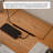 Simple Solid Wood Cherry Rectangle Desk-1917108971