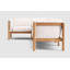 Canapé modulaire d'extérieur en teck Haven avec coussins Sunbrella en pierre grise-124236984-66452854