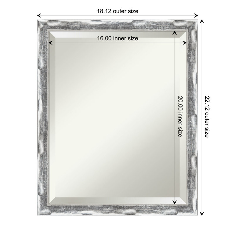 Duice Flat Mirror, 22.12" x 18.12"