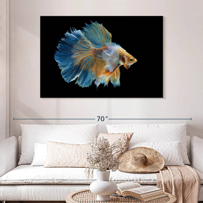Brampt Sublime Fighter Fish, 32" H x 48" W