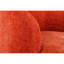 Fauteuil en chenille orange brillant avec option pivotante à 360 °, base brillante-915748760