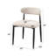 Chaise d'appoint en tissu (ensemble de 2)