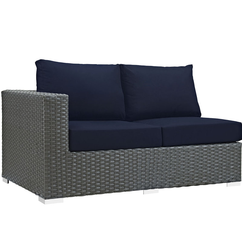 Causeuse Modway, Toile bleu marine Sunbrella®