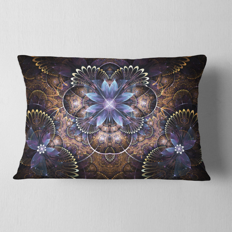 Coussin d'art floral, Rectangulaire, 12 po x 20 po