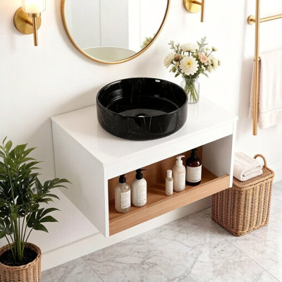 Meuble-lavabo 24 po avec lavabo et tablette de rangement