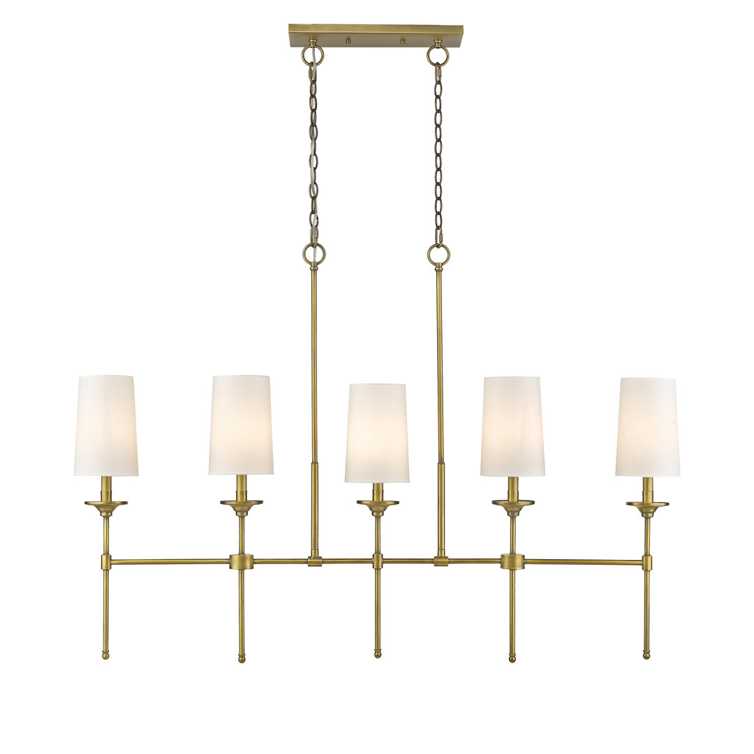 Hayse 5 - Light Dimmable Linear Chandelier Three Posts™ 