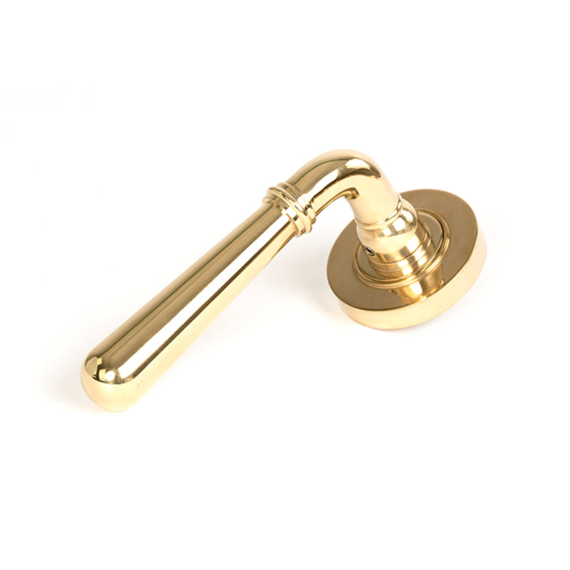 Door Handle, Polished Brass
