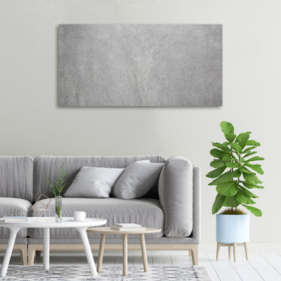 Grey Wall - Wrapped Canvas Print