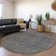 Premium Machine Washable Prisco Charcoal Rug