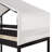 Twin Over Twin Wood Bunk Bed With Tent, Espresso