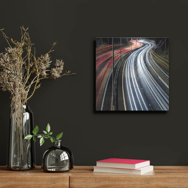 «Lines And Curves» par SD Smart, H 12 po x l 12 po