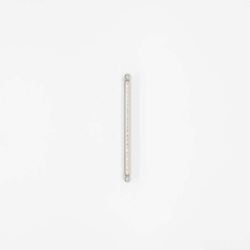 Knurled Bar / Handle Pull, 6", Polished Nickel