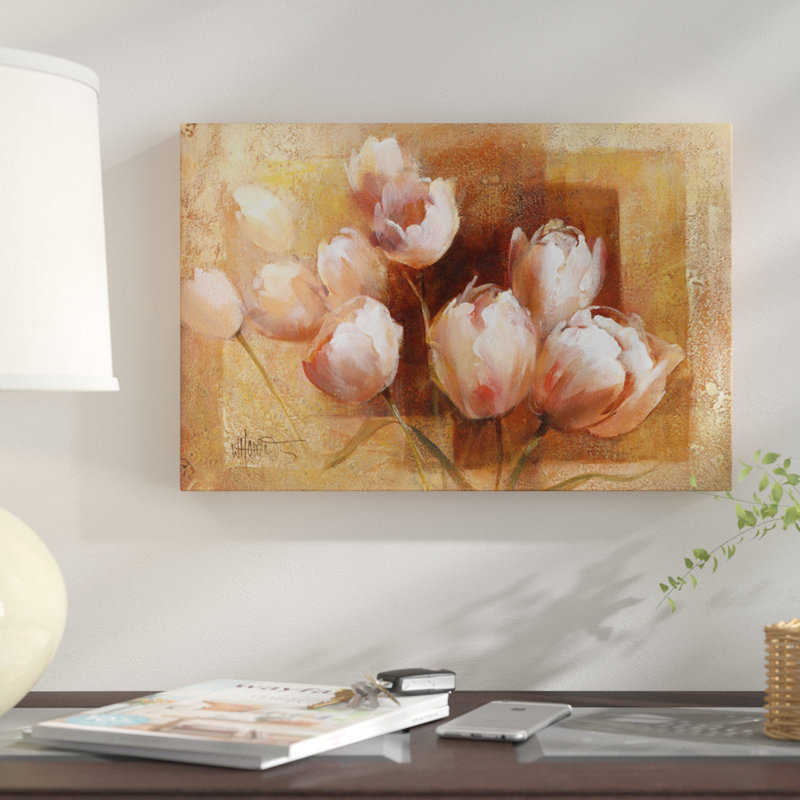 "Les tulipes de william pour vous" par willem haenraets - reproduction sur toile tendue sur châssis, Pas de tapis