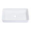 Vasque rectangulaire en céramique 24 po x 14 po - Moderne, teintée, pour tous les espaces 24 x 14 po blanche, surface lisse, maison, restaurant, immeuble de bureaux