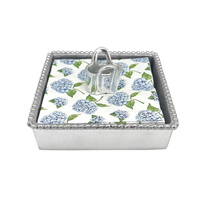 Tote Bag Beaded Napkin Holder Set