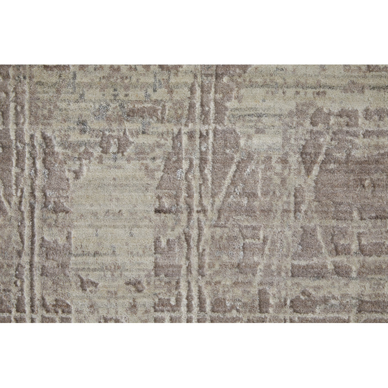 Eastfield Abstract Area Rug in Blue/Ivory, Rectangle 4' x 6'