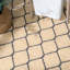 Tapis bleu marine en jute tissé à la main Tiles-2069564523