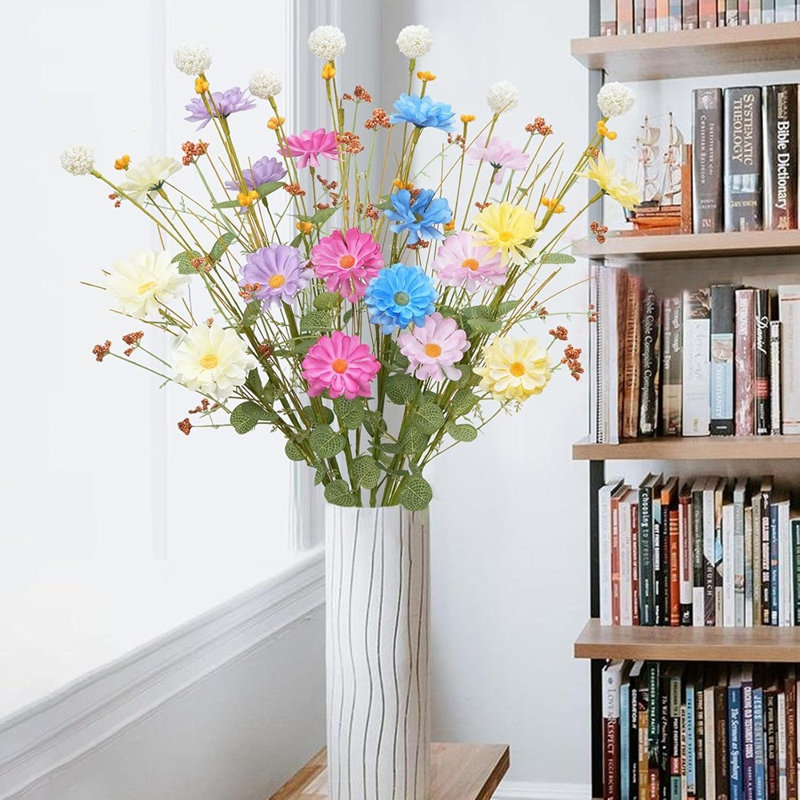 6 PCS de fleurs artificielles de printemps