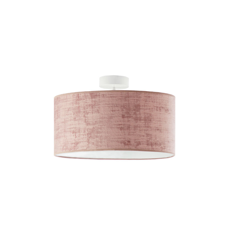 Alyssha Semi Flush Mount, Pink, White