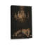 Luxueux léopard sur satin avec lustre ornemental (ton de Moody) lustre léopard sur toile tendue pour Eclectic Studio-425816450